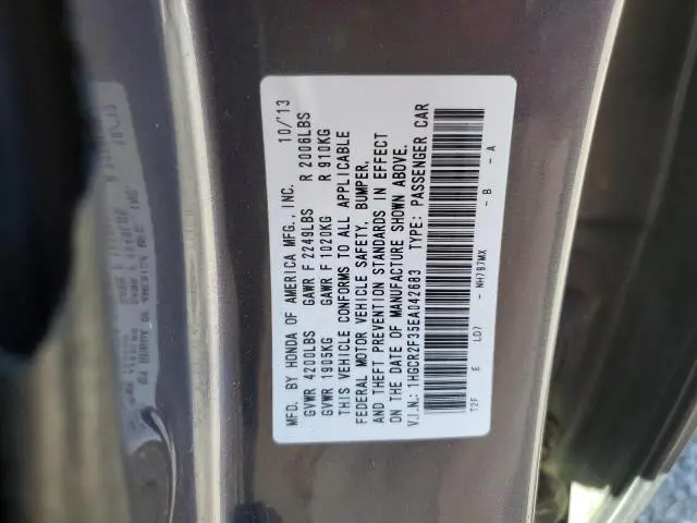 2014 HONDA ACCORD LX  