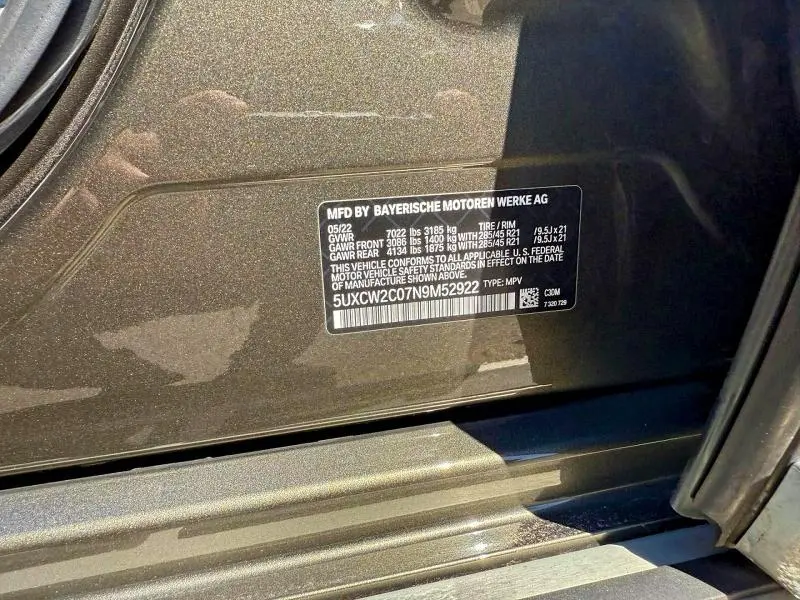 2022 BMW X7 XDRIVE40I  