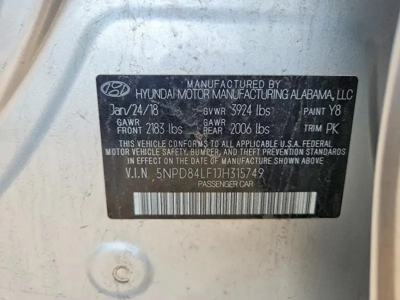 2018 HYUNDAI ELANTRA VALUE EDITION  