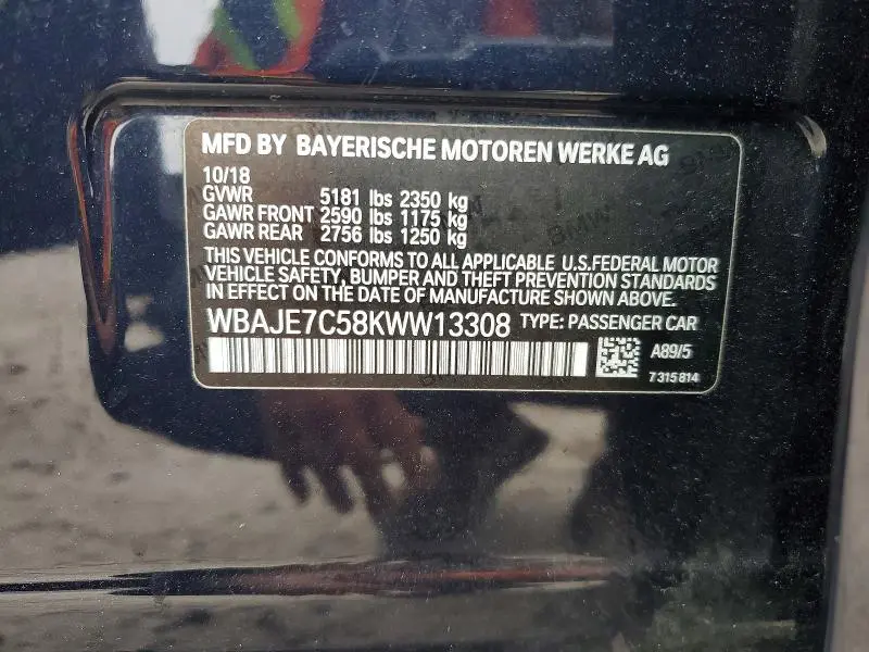 2019 BMW 540 XI  