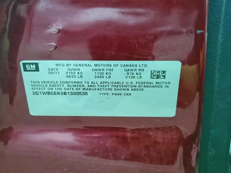 2011 CHEVROLET IMPALA LT  