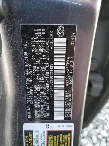 2016 TOYOTA AVALON XLE  