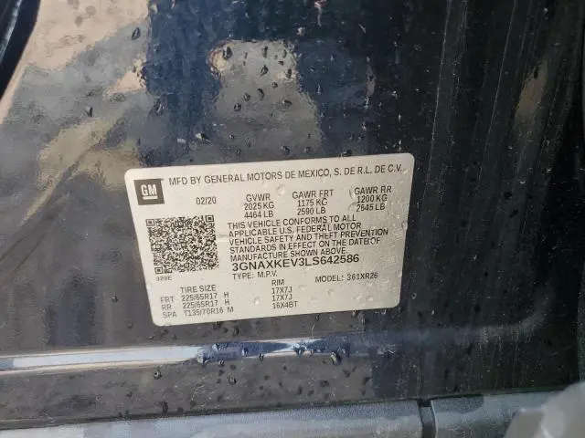 2020 CHEVROLET EQUINOX LT  