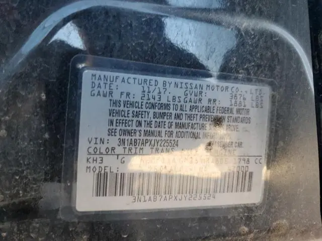 2018 NISSAN SENTRA S  