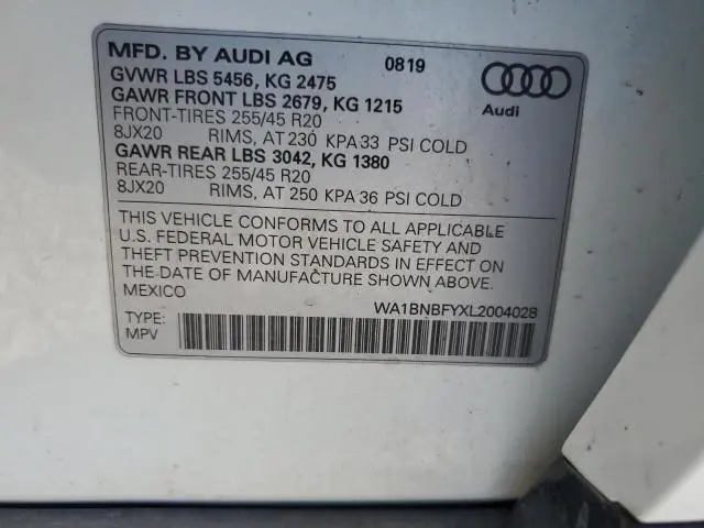 2020 AUDI Q5 PREMIUM PLUS  