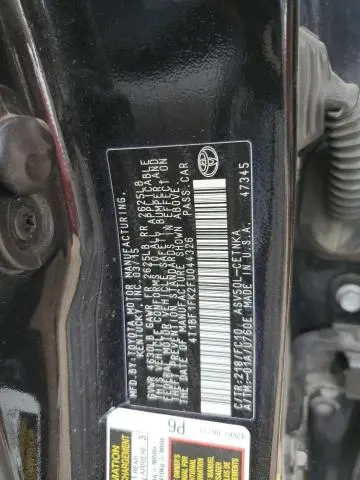 2015 TOYOTA CAMRY LE  