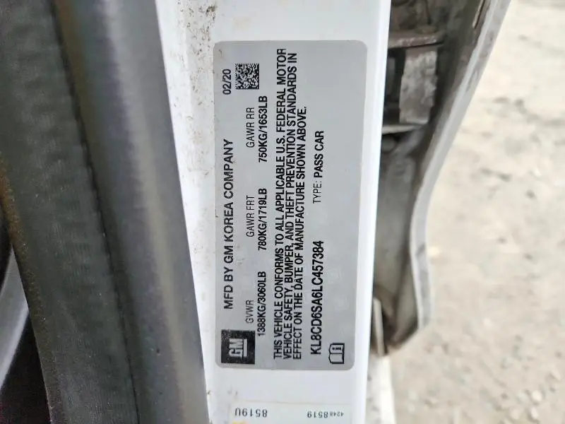 2020 CHEVROLET SPARK 1LT  