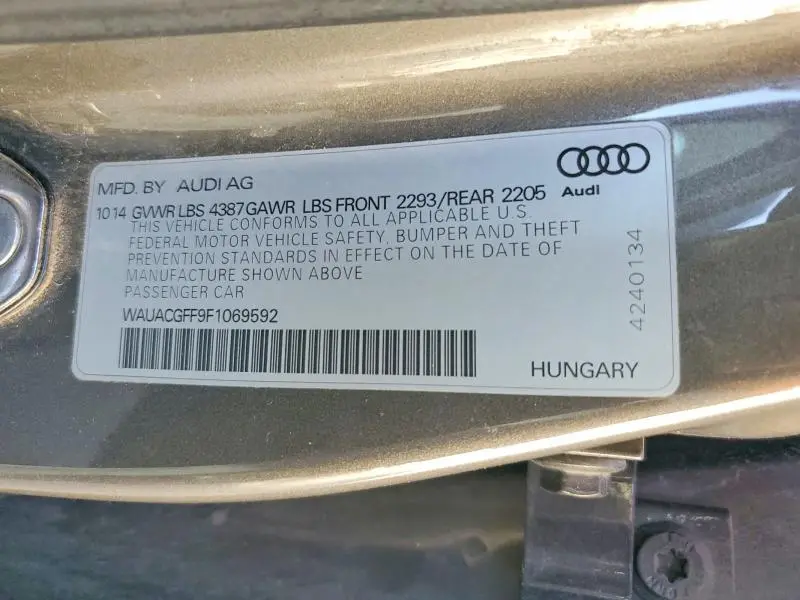 2015 AUDI A3 PREMIUM  