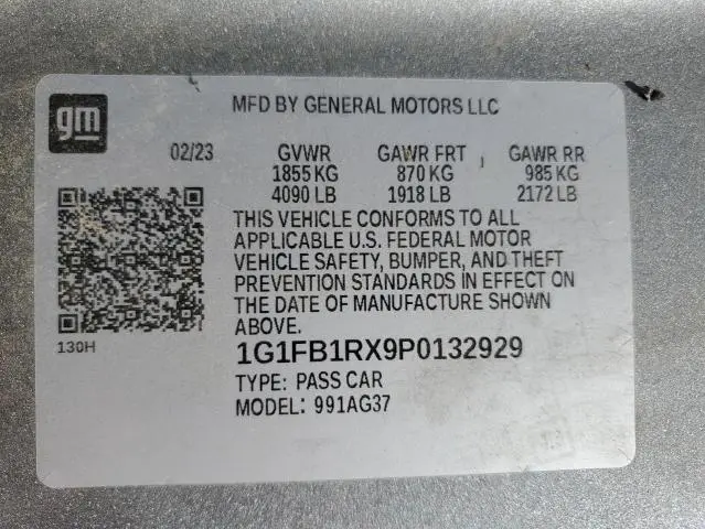 2023 CHEVROLET CAMARO LS  