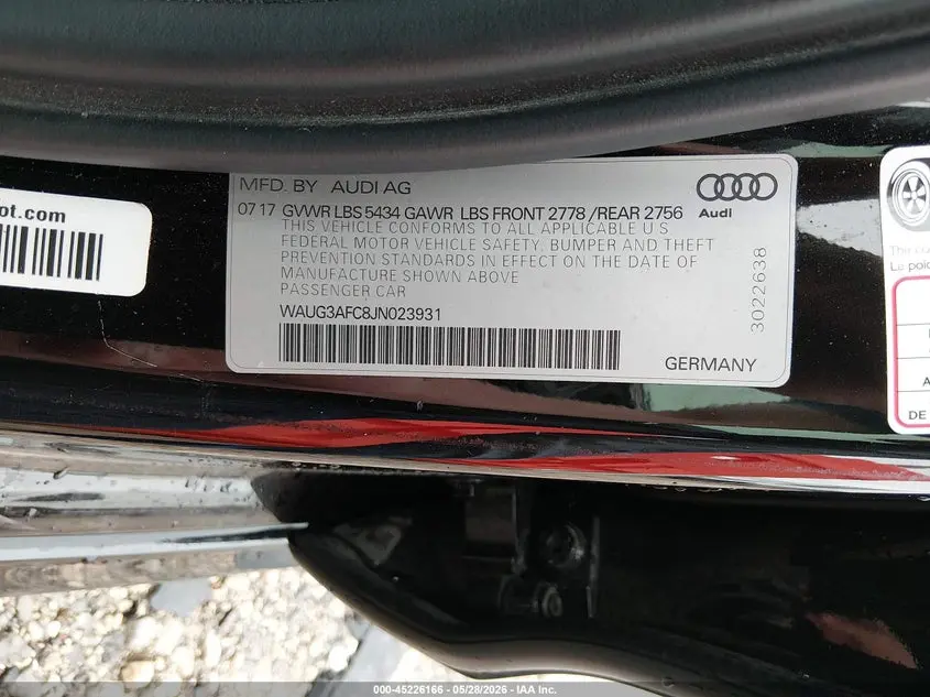 2018 AUDI A6 PREMIUM PLUS