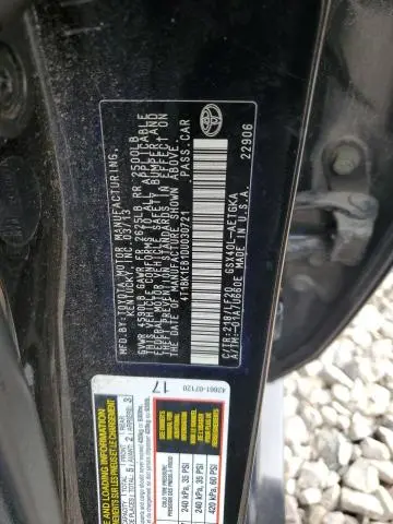2013 TOYOTA AVALON BASE  