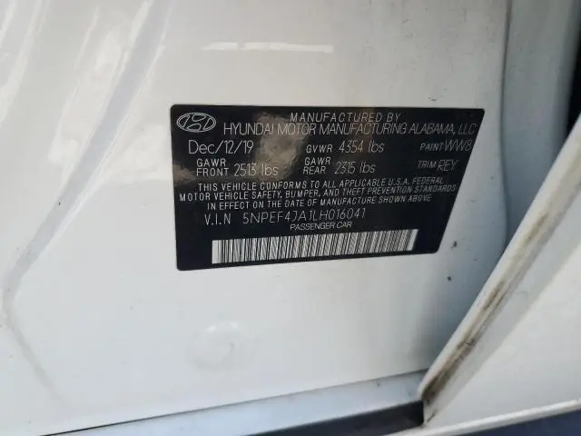 2020 HYUNDAI SONATA SEL