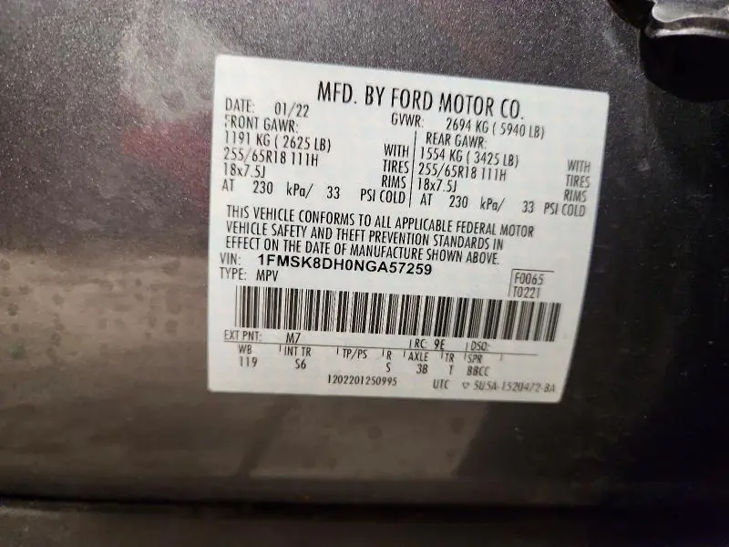 2022 FORD EXPLORER XLT  