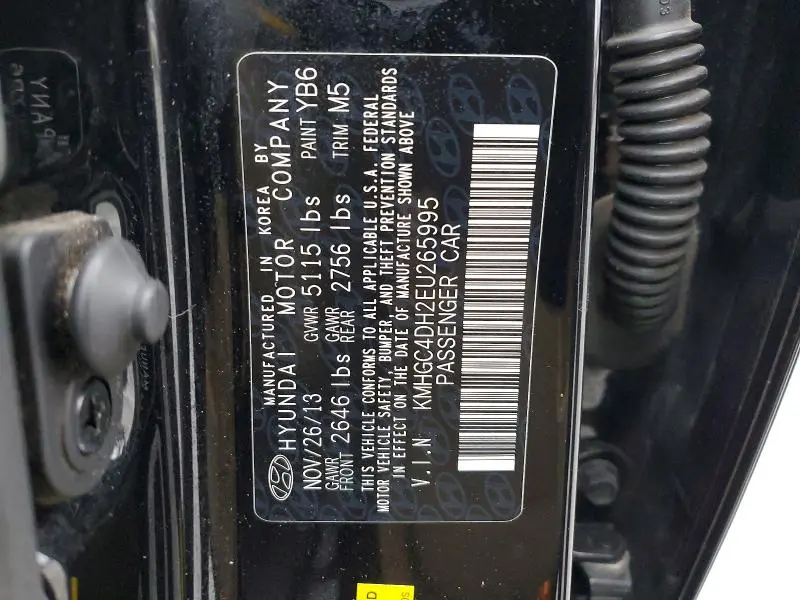 2014 HYUNDAI GENESIS 5.0L  