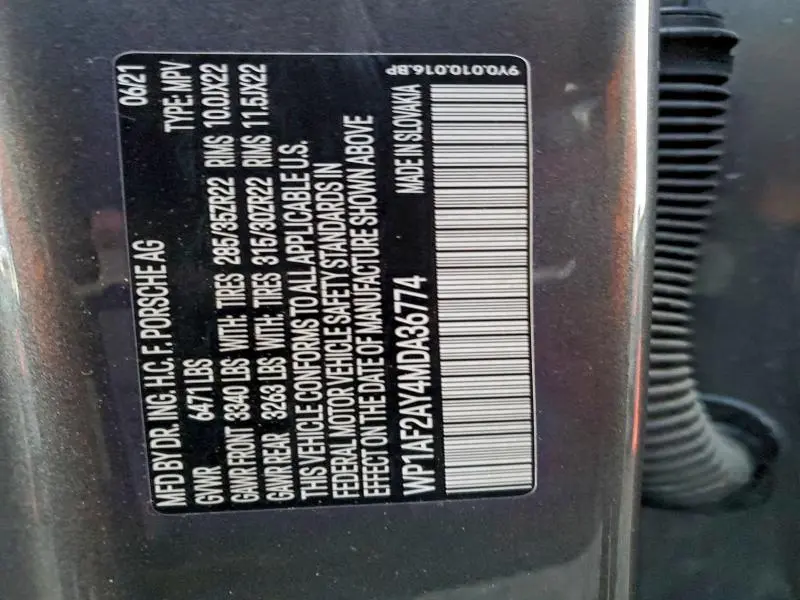 2021 PORSCHE CAYENNE TURBO  