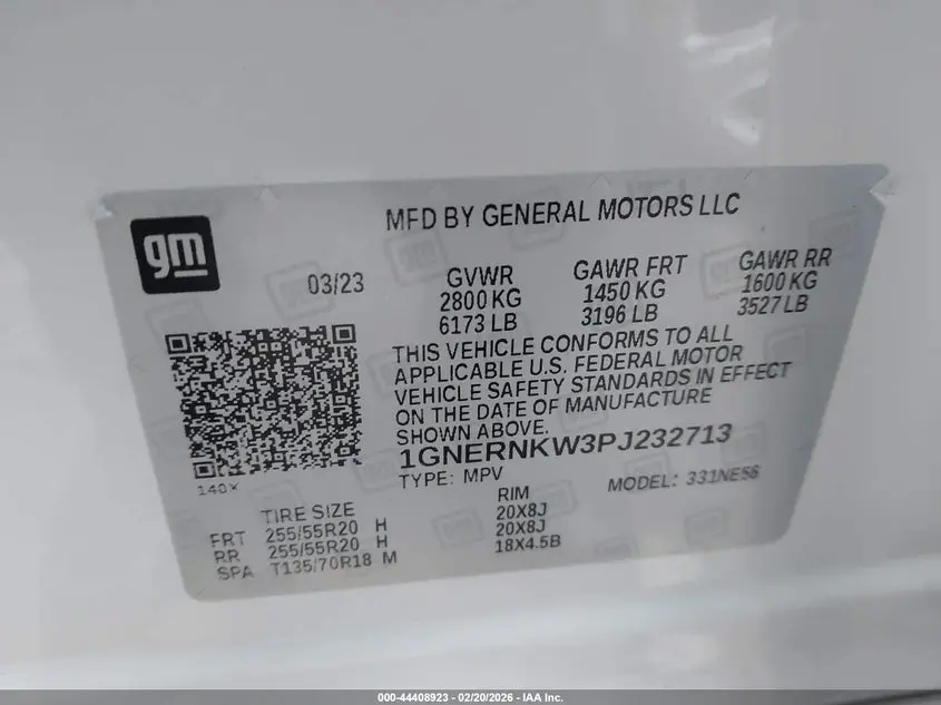 2023 CHEVROLET TRAVERSE FWD HIGH COUNTRY