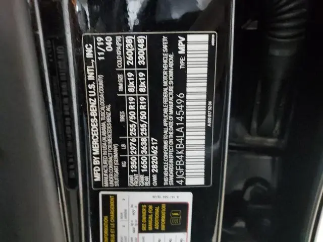 2020 MERCEDES-BENZ GLE 350 4MATIC  