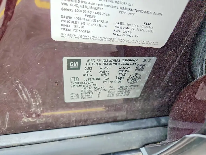 2018 BUICK ENCORE PREMIUM  