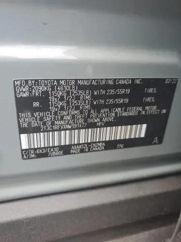2022 TOYOTA RAV4 XLE PREMIUM  