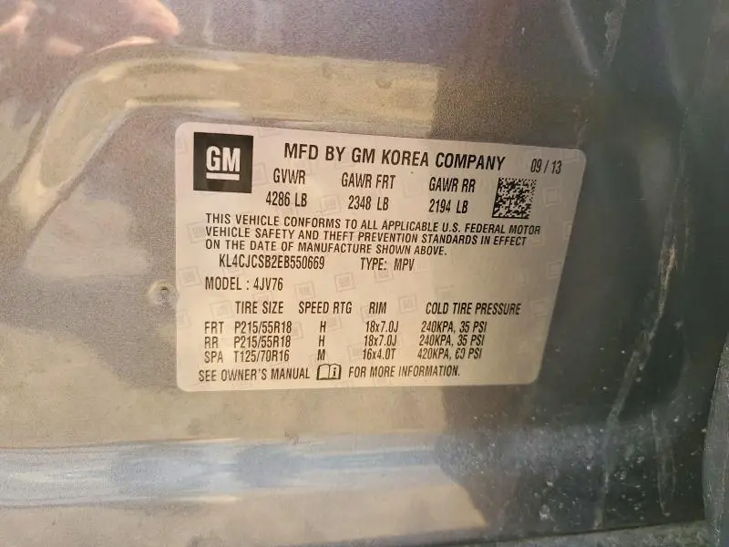 2014 BUICK ENCORE   