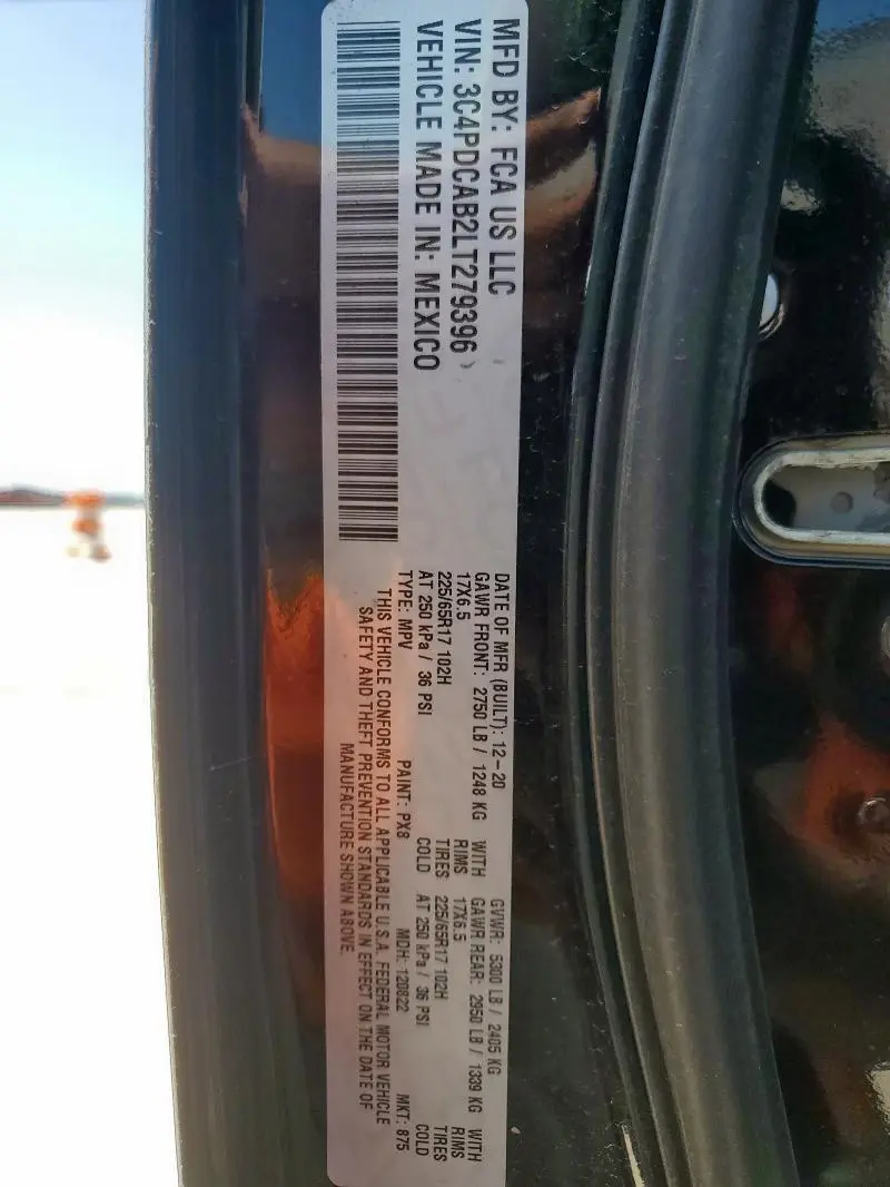2020 DODGE JOURNEY SE  