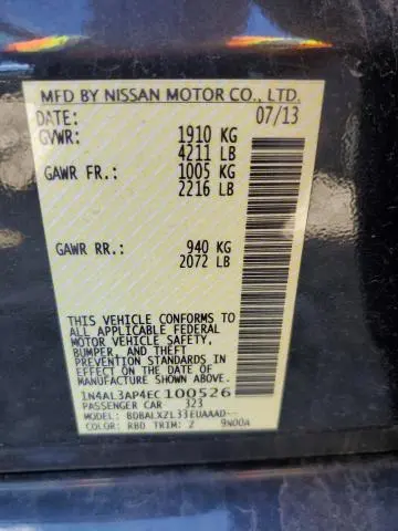 2014 NISSAN ALTIMA 2.5