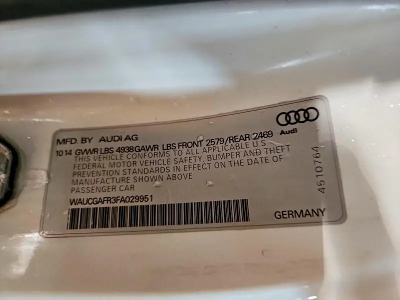 2015 AUDI S5 PREMIUM PLUS  