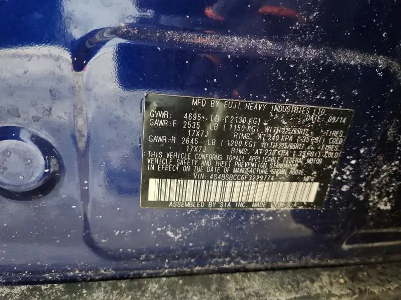 2015 SUBARU OUTBACK 2.5I PREMIUM  