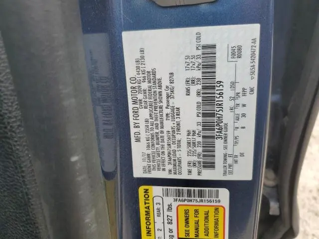 2018 FORD FUSION SE  