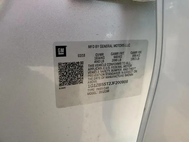 2018 CHEVROLET MALIBU LS  