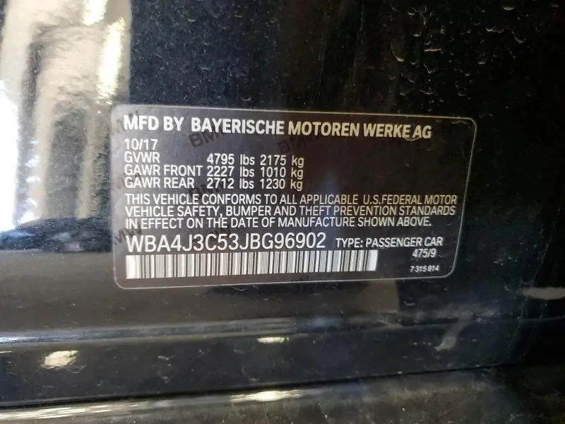 2018 BMW 430XI GRAN COUPE  