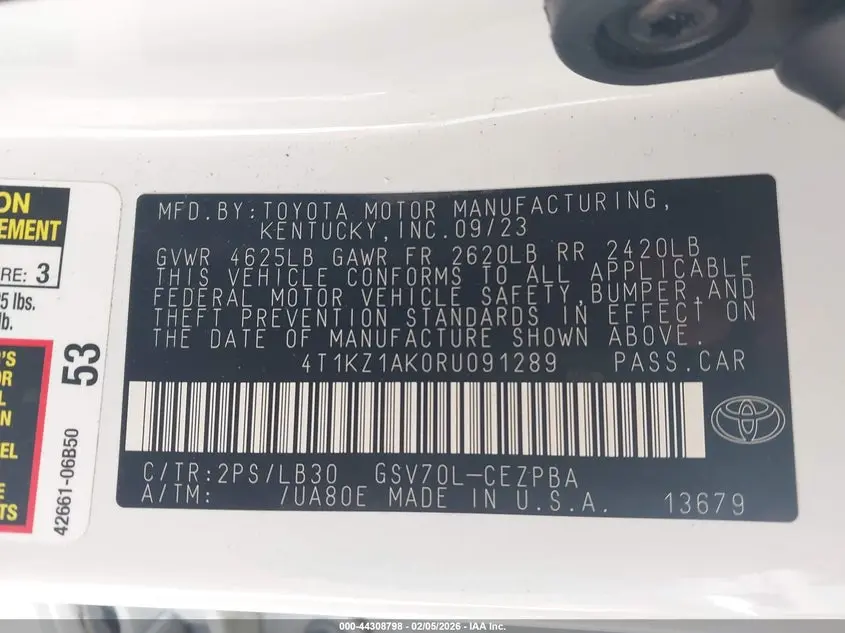 2024 TOYOTA CAMRY XSE V6