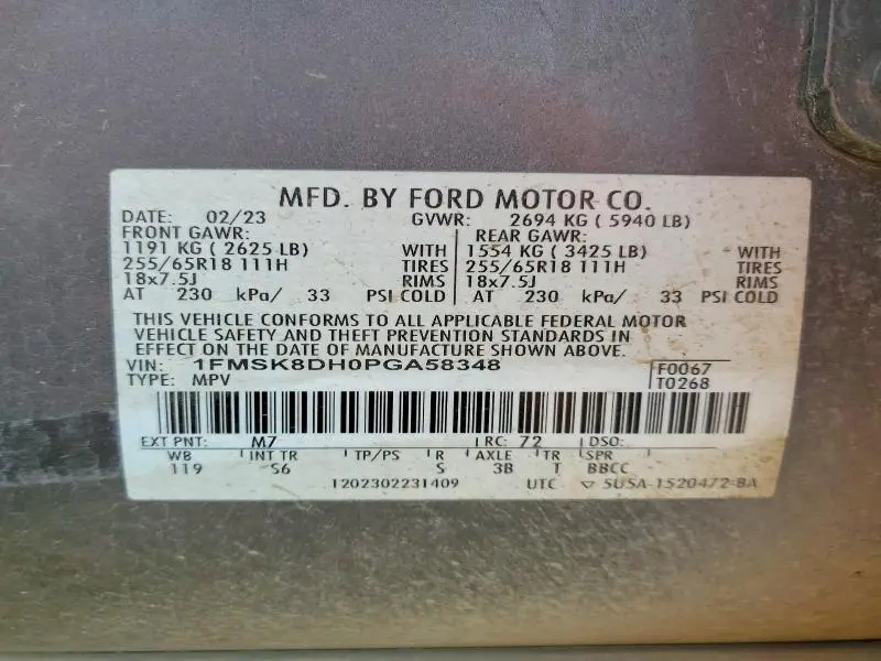 2023 FORD EXPLORER XLT  