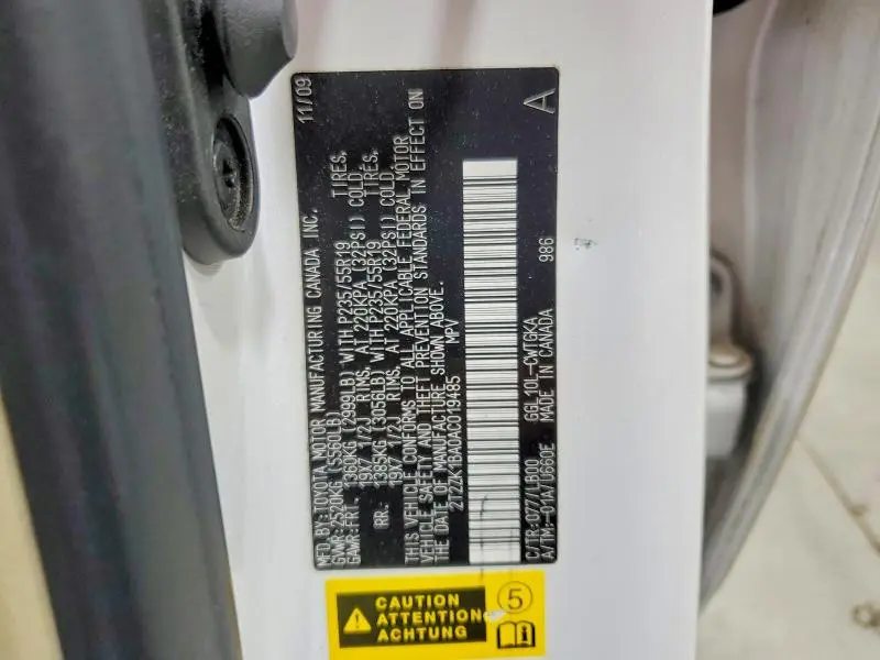 2010 LEXUS RX 350 BASE  