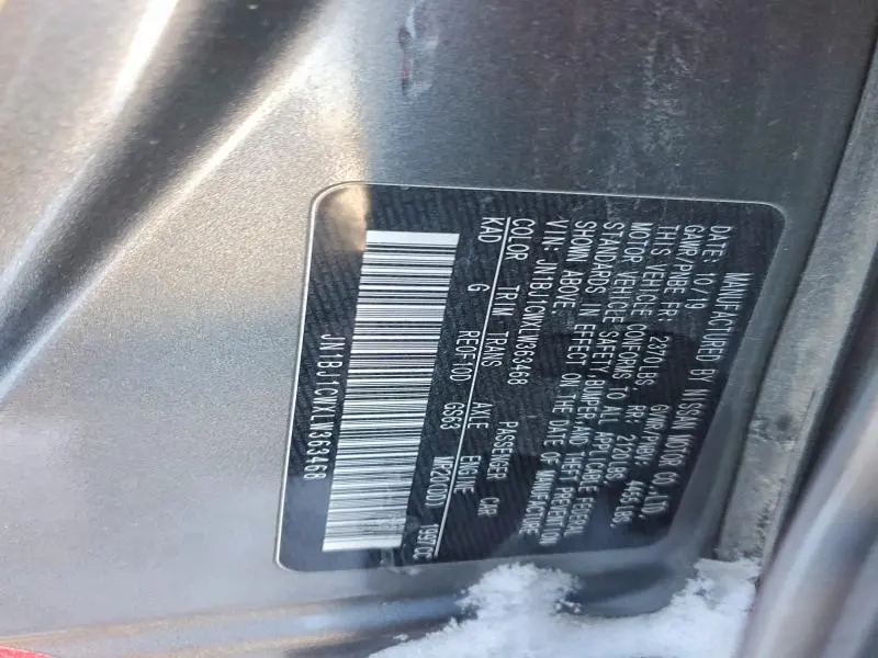 2020 NISSAN ROGUE SPORT S  