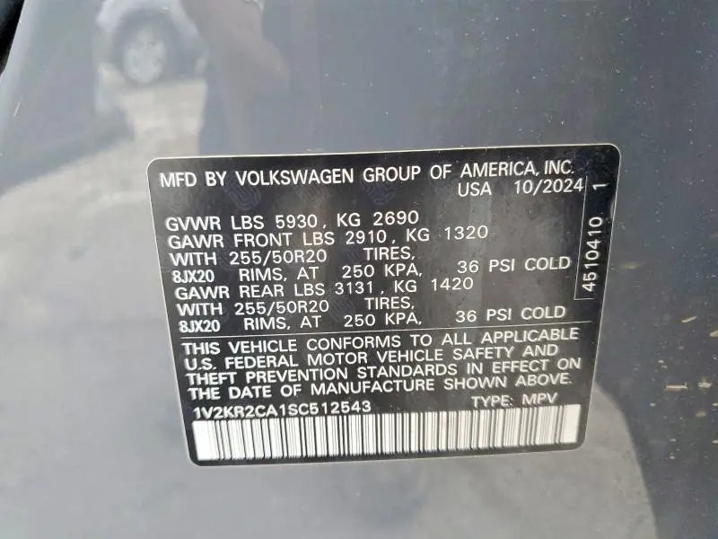 2025 VOLKSWAGEN ATLAS SE  