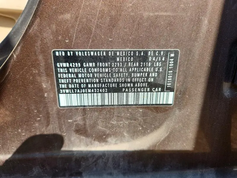 2014 VOLKSWAGEN JETTA TDI  
