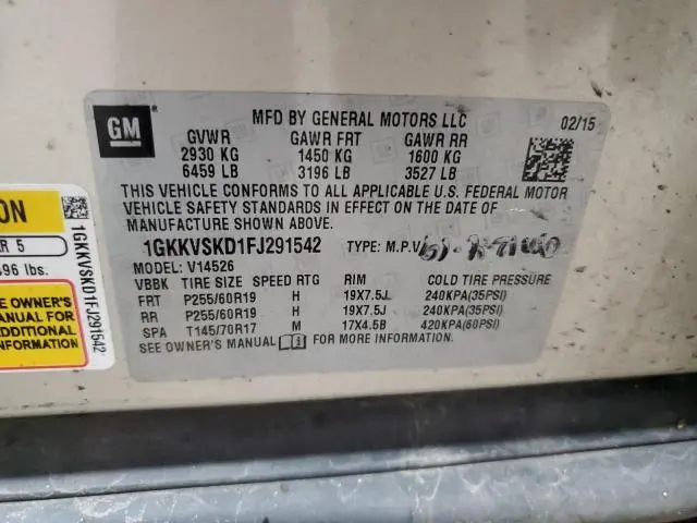 2015 GMC ACADIA SLT-2  