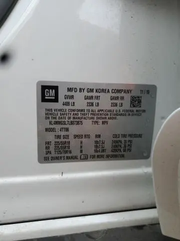 2020 BUICK ENCORE GX ESSENCE  