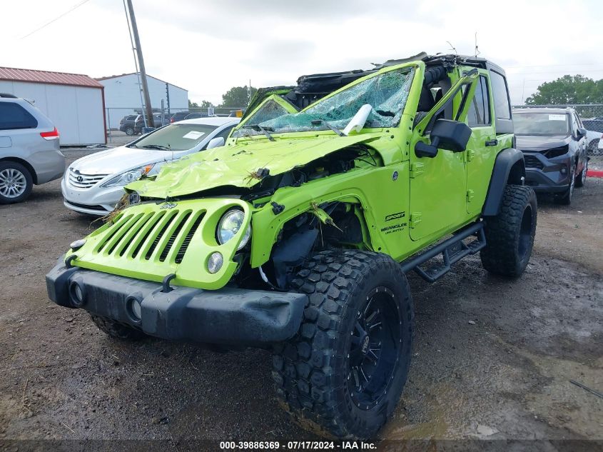 2017 JEEP WRANGLER UNLIMITED SPORT 4X4