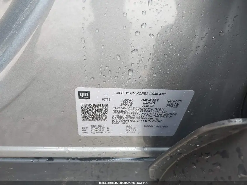 2026 CHEVROLET TRAILBLAZER FWD LT