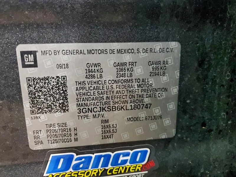 2019 CHEVROLET TRAX LS  