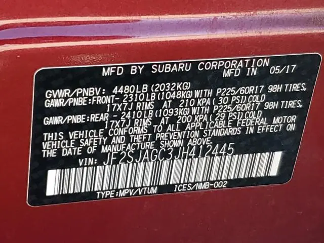 2018 SUBARU FORESTER 2.5I PREMIUM  