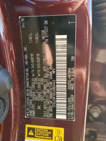 2018 TOYOTA HIGHLANDER SE  