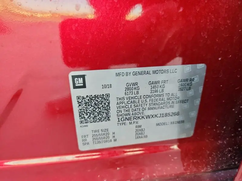 2019 CHEVROLET TRAVERSE PREMIER  