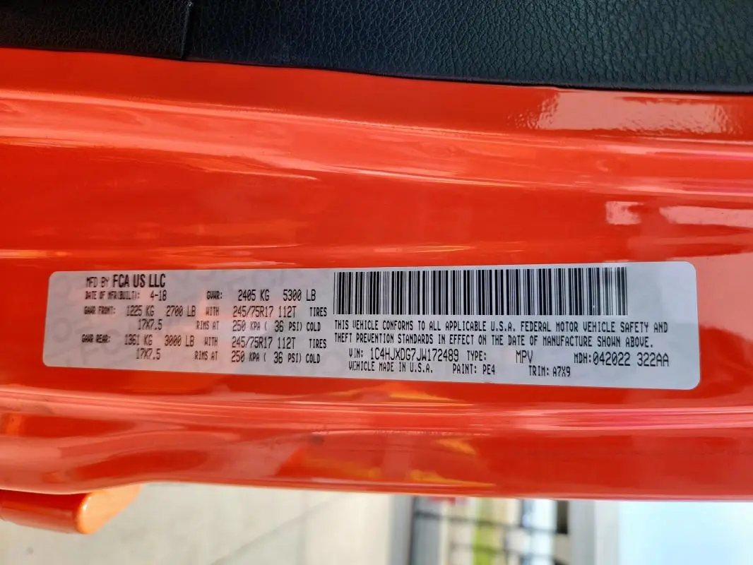 2018 JEEP WRANGLER UNLIMITED SPORT  