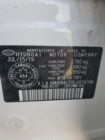 2020 HYUNDAI ELANTRA SEL  