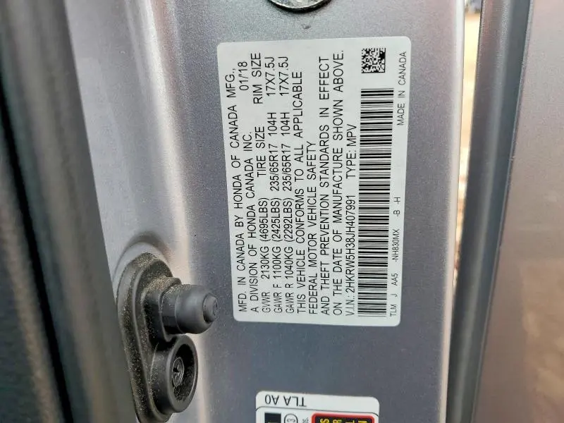 2018 HONDA CR-V LX  