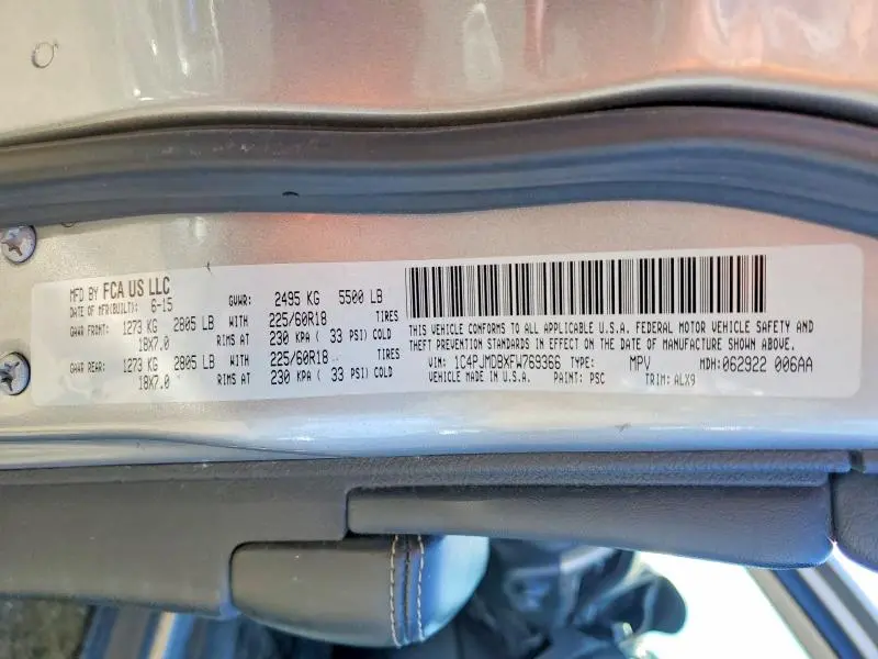 2015 JEEP CHEROKEE LIMITED  