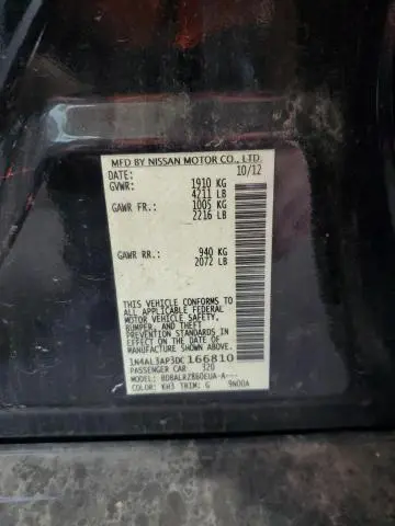 2013 NISSAN ALTIMA 2.5  